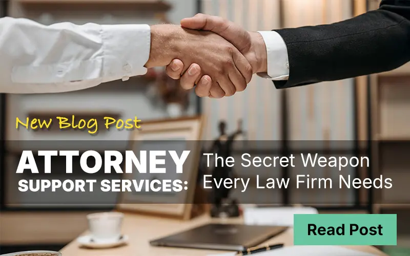 Attorney Services - photo of hands shaking in an office